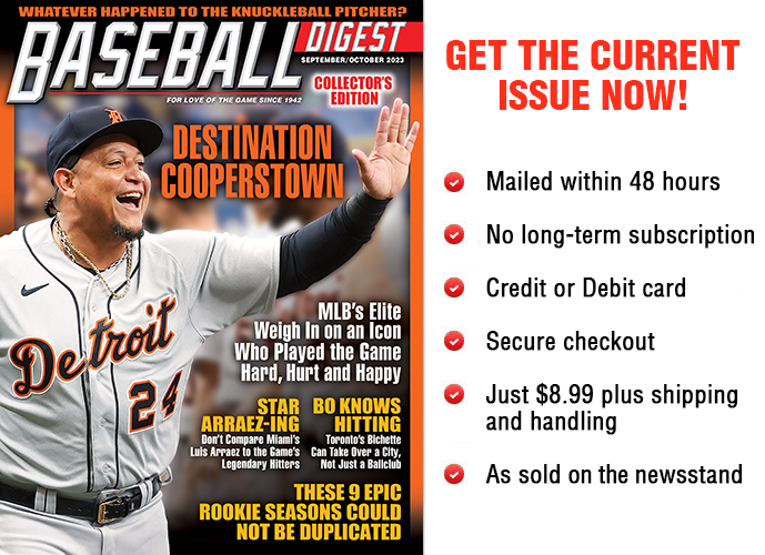Baseball Digest Magazine - Sep-Oct 2021 Back Issue